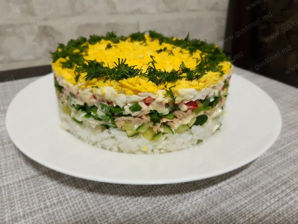 Salata „Suba” cu ton sau ficat de cod