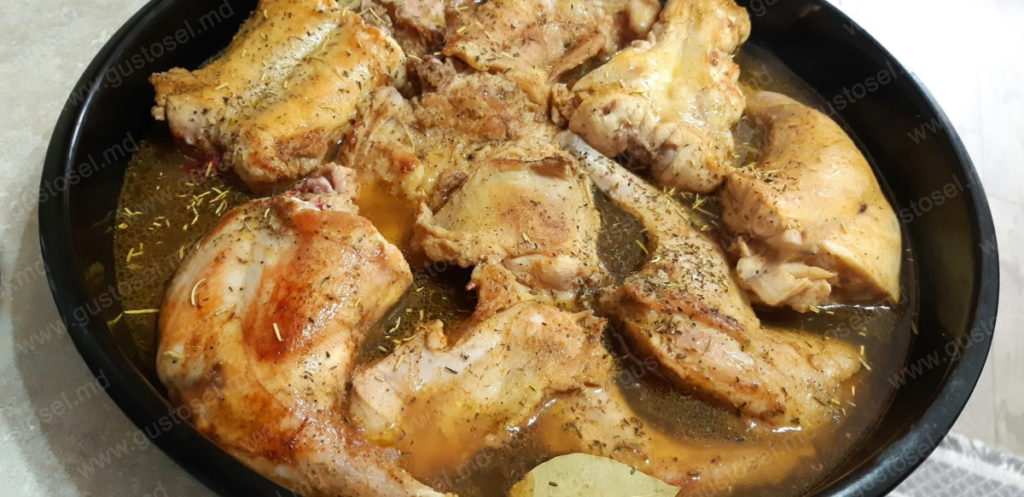 Carne de iepure in vin alb