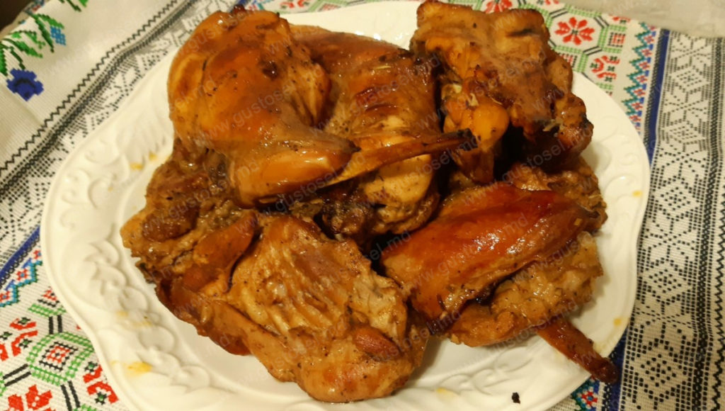 Carne de iepure in vin alb